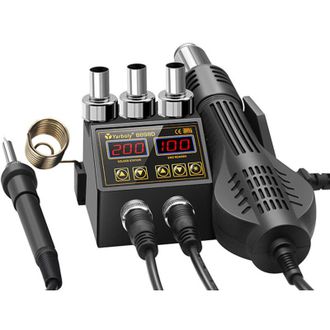 OEM Estaci&oacute;n De Soldadura De Aire Caliente De 700 W - Rango De Temperatura De 100 A 480 &deg;c - Pantalla Led Digital - 8 Niveles De Flujo De Aire Ajustables 