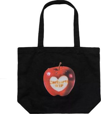 Carhartt Work in Progress Canvas Graphic Tote - Dames - Shoppers - Zwart - ONE Size - Katoen - Tassen