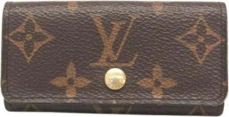 Louis Vuitton Pre-owned Canvas Sleutelhanger - unisex - Vintage Accessoires - Bruin - ONE Size - Vintage