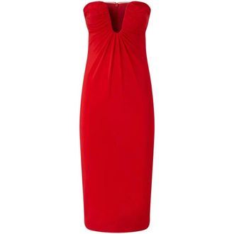 Pinko Jersey Light Rood Jurk - Dames - Casual kleedjes - Rood - M - Kleedjes