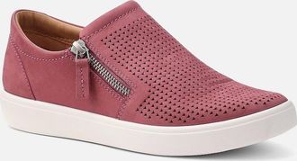 Hotter Womens Daisy Womens Wide Fit Slip On Trainers - Red - Size: 5.5