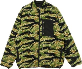 HUF Tijger Camo Fleece Jas voor Mannen - Heren - Zomerjassen - Veelkleurig - XL - Jassen