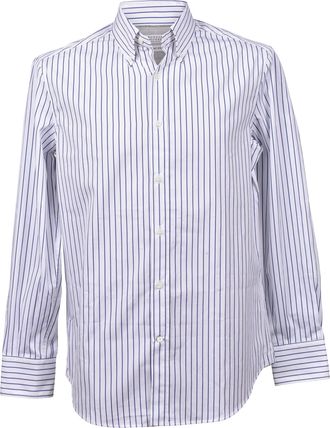 Brunello Cucinelli White Cotton Mens Shirt