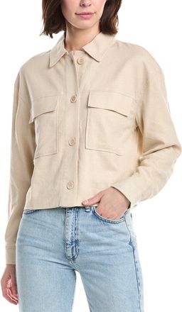 NVLT Nvlt Double Pocket Linen-Blend Shacket