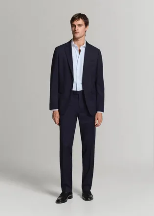 Mango Camicia completo slim-fit 100% cotone righe celeste - Uomo - XXL - MANGO MAN