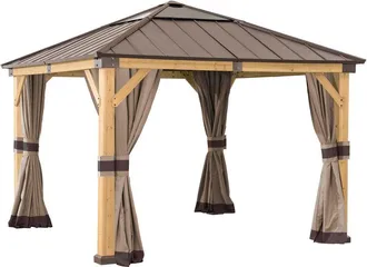 Sunjoy Direct Universal Curtains for 9 &times; 9 ft Wood Framed Gazebos