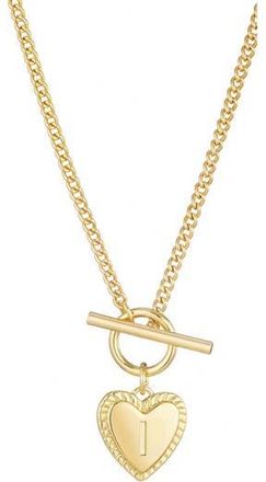 Adornia Initial Heart Toggle Necklace in Gold-I at Nordstrom Rack