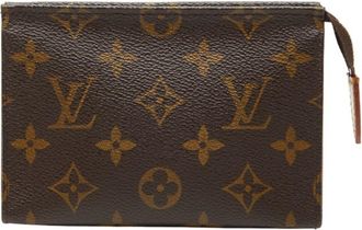 Louis Vuitton Brown Pvc Leather Pochette Pouch (Pre-Owned)