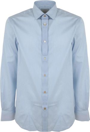 Paul Smith Tailored Fit Overhemd - Heren - Zakelijke Overhemden - Blauw - 4XL - Leer - Overhemden