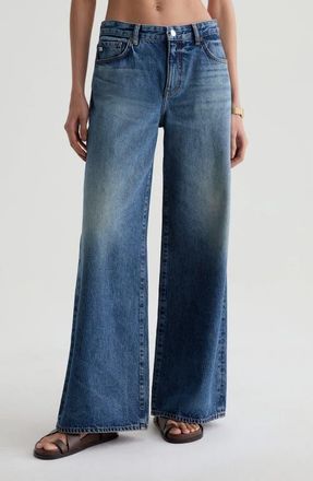 AG - Adriano Goldschmied Saige High Waist Wide Leg Jeans in Nostalgia at Nordstrom, Size 24