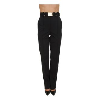 Elisabetta Franchi Slim-fit Trousers - female - Elisabetta Franchi - Slim-fit Trousers - Black - XL - Trousers