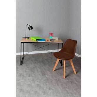 Regalos Miguel Regalos Miguel - Conjuntos De Mesa Y Sillas - Conjunto Escritorio Dek Y Silla Synk Basic - Marr&oacute;n