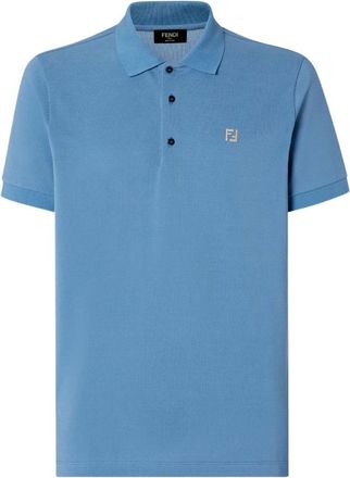 Fendi Heren, Tops, Blauw, Maat: S Katoen