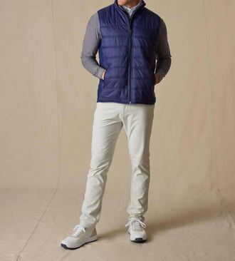 Straight Down Delta Vest In Indigo