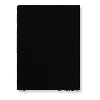 Maison Margiela Winter Scarves, male, Black, Size: ONE SIZE Vertical Ribbed Cotton Scarf