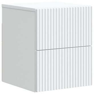 vidaXL Mesita De Noche De Pared 33 X 34,5 X 40 Cm Madera De Ingenier&iacute;a Vidaxl