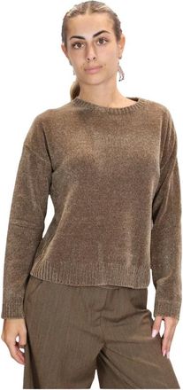 Emme Di Marella Maestro de Cuello Redondo - Knitwear - Mujer - Marr&oacute;n - S