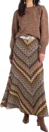 Allison New York Charlotte Knit Puff Sleeve Sweater In Mocha