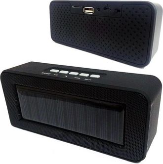 Trade Shop Trade Shop - Ch-303c Altavoz Bluetooth Port&aacute;til Carga Solar Microsd Usb Fm Aux