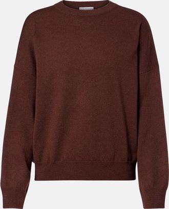 Brunello Cucinelli Jersey de cachemir con cuentas Monili