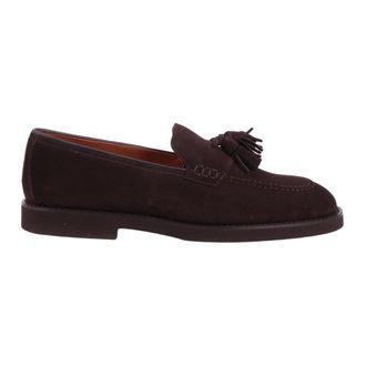 Doucal's Loafers, male, Brown, Size: 10 1/2 US Tassel Moc Adler