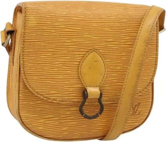 Louis Vuitton Pre-owned Mini Saint Cloud Shoulder Bag - Dames - Vintage Schoudertas - Geel - ONE Size - Leer - Vintage