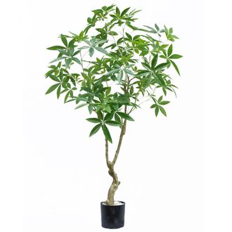 Leaf Artificial Money Tree Pachira Realistic Faux Tree 180cm in Green