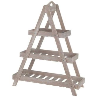 Progarden Soporte Triangular De 3 Niveles Beige Mdf Vilde