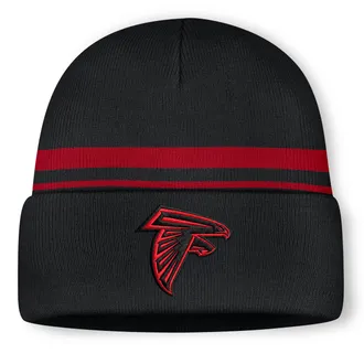Nike Atlanta Falcons Primetime Utility Nike Mens NFL Cuffed Beanie in Black | NF40048Y96-10L