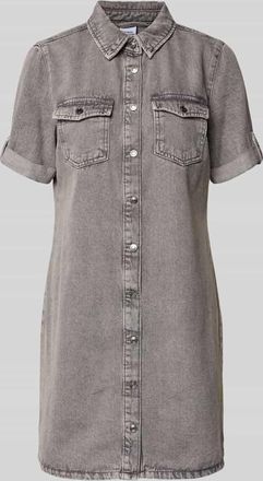 Vero Moda Tailliertes Jeanskleid aus Baumwoll-Mix in Mittelgrau, Gr&ouml;&szlig;e XL