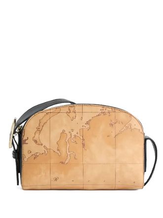 Alviero Martini 1A Classe map-graphic shoulder bag - Neutrals