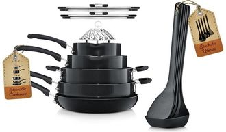 Nutrichef 17Pc Non-Stick Cookware Set
