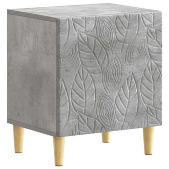 vidaXL Mesita De Noche Gris Hormig&oacute;n 43 X 34,5 X 50 Cm Vidaxl