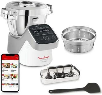 Moulinex Robot De Cocina Multifuncional 3l 1550w Plata - Hf807e10 - Moulinex