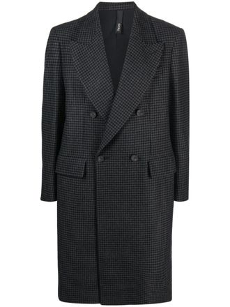Hev&ograve; Cappotto midi Martina Franca - Nero