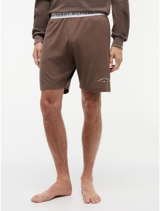 Tommy Hilfiger Mens Hilfiger Logo Pique Sleep Short - Brown - XL