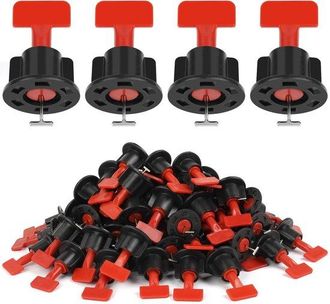 OEM Allecto, Sistema De Nivelaci&oacute;n De Baldosas, Juego De 80 Piezas, Separadores De Baldosas Reutilizables, 1,5 Mm, Cu&ntilde;as, Adecuado Para Profesionales