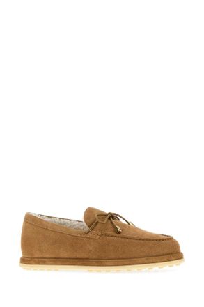 Tod's Womens Camel Suede Loafers S816 Mocassini