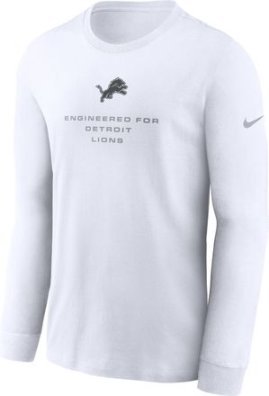 Nike Detroit Lions Team Issue Nike Mens Dri-FIT NFL Long-Sleeve T-Shirt in White | 02EW10A9J-ZSZ