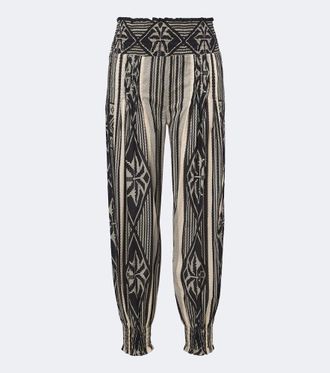 Johanna Ortiz Printed cotton balloon pants