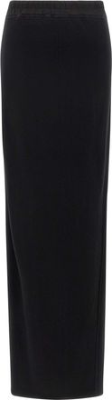Rick Owens Womens Black Cotton Mini Skirt