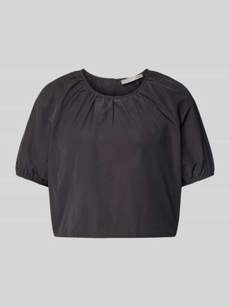 Christian Berg Relaxed Fit Bluse mit Rundhalsausschnitt in Black, Gr&ouml;&szlig;e 36