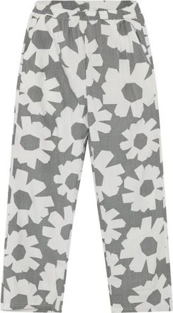 Knowledge Cotton Apparel Posey Linen-Mix Printed Pants Freizeithose f&uuml;r Damen | grau
