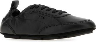 Fendi Mens Collapse Sneaker Black Calf
