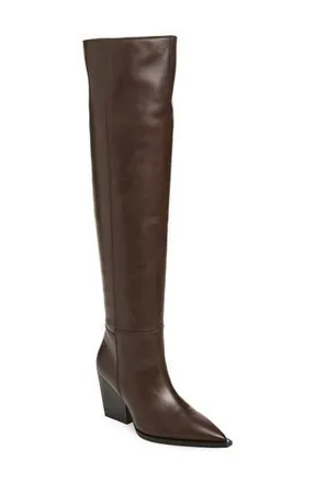 AllSaints Reina Over the Knee Boot in Brown at Nordstrom Rack, Size 7.5Us / 37.5Eu