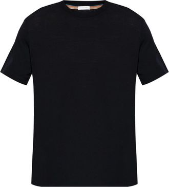 Paul Smith Wool T-Shirt - Heren - T-shirts - Zwart - 2XL - Wol - Tops