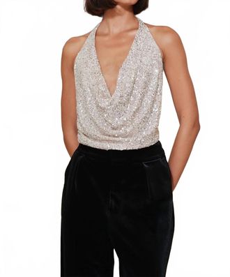 Bishop + Young Sublime Halter Top In Champagne