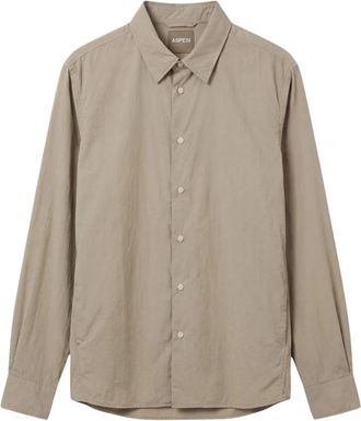 Aspesi I303F973 Shirt - Heren - Casual Overhemden - Beige - M - Overhemden