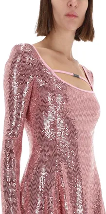 Versace Jeans Couture Sequined Dress - Pink