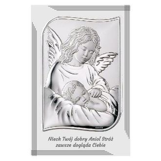OEM Imagen De Un &Aacute;ngel De La Guarda, Plateado, Moderno, Encima De La Cama, 11,5x17,5 Tama&ntilde;o: 11,5x17,5 Cm Sku: Vl81290/4lpl